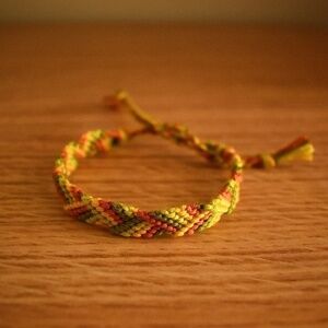 Dark Neon Woven Bracelet